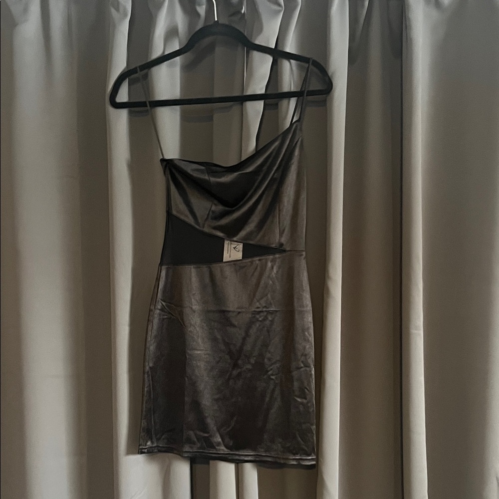 Windsor Black Satin Gown